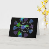 Autismus bewusstes _never zu spät karte (Gelbe Blume)