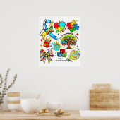 Autismus-Bewusstsein 11-0 Poster (Küche)