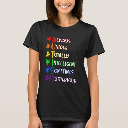 Autismus-Bewusstsein 1 T-Shirt (Vorderseite)
