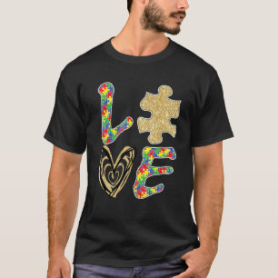 Autismus-Bewusstsein 2023 Liebe und süßes Puzzlete T-Shirt