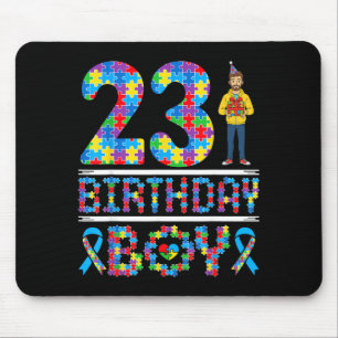 Autismus-Bewusstsein 23. Geburtstag Junge Puzzlete Mousepad