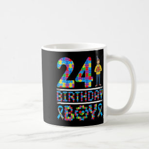 Autismus-Bewusstsein 24. Geburtstag Junge Puzzlete Kaffeetasse