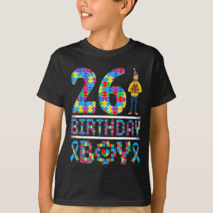 Autismus-Bewusstsein 26. Geburtstag Junge Puzzlete T-Shirt
