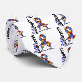 Autismus-Bewusstsein 5 Krawatte (Gerollt)