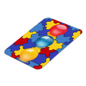 Autismus-Bewusstsein 5 Magnet (Linke Seite)