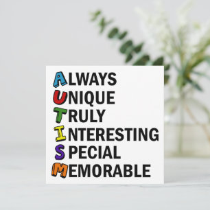 Autismus Bewusstsein Akrostisches Niedliches Regen