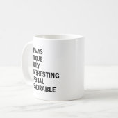Autismus Bewusstsein Akrostisches Niedliches Regen Kaffeetasse (Vorderseite Links)