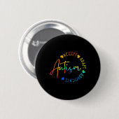 Autismus Bewusstsein Akzeptanz Adapt Advocate Auti Button (Vorne & Hinten)