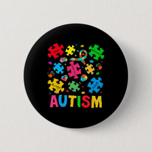 Autismus Bewusstsein Akzeptanz Adapt Advocate Auti Button