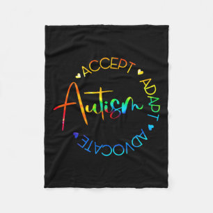 Autismus Bewusstsein Akzeptanz Adapt Advocate Auti Fleecedecke