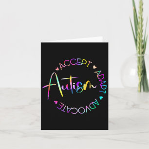 Autismus Bewusstsein Akzeptanz Adapt Advocate Auti Karte
