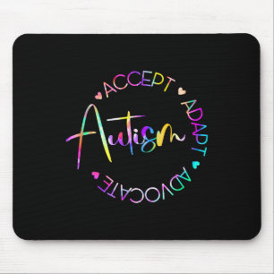 Autismus Bewusstsein Akzeptanz Adapt Advocate Auti Mousepad