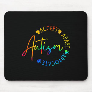 Autismus Bewusstsein Akzeptanz Adapt Advocate Auti Mousepad