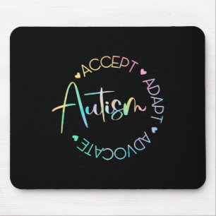 Autismus Bewusstsein Akzeptanz Adapt Advocate Auti Mousepad
