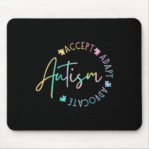 Autismus Bewusstsein Akzeptanz Adapt Advocate Auti Mousepad