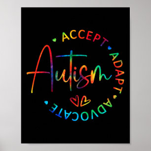 Autismus Bewusstsein Akzeptanz Adapt Advocate Auti Poster