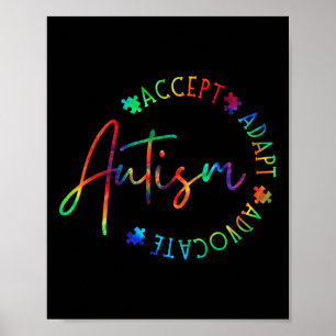 Autismus Bewusstsein Akzeptanz Adapt Advocate Auti Poster