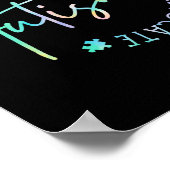 Autismus Bewusstsein Akzeptanz Adapt Advocate Auti Poster (Ecke)