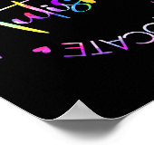 Autismus Bewusstsein Akzeptanz Adapt Advocate Auti Poster (Ecke)