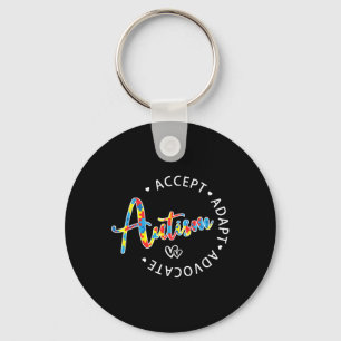 Autismus Bewusstsein Akzeptanz Adapt Advocate Auti Schlüsselanhänger