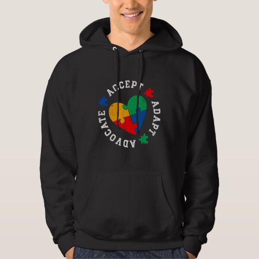 Autismus Bewusstsein Akzeptanz Adaption Advocate f Hoodie (Vorderseite)