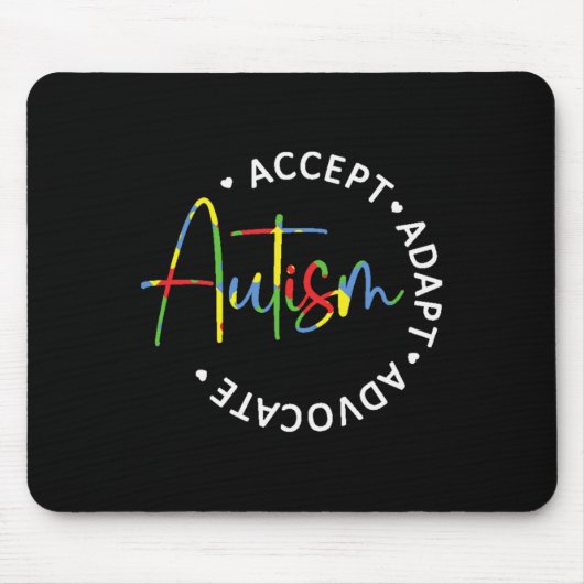 Autismus Bewusstsein Akzeptanz Adaption Advocate L Mousepad (Vorne)