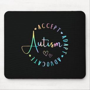 Autismus Bewusstsein Akzeptanz Adaption Advocate v Mousepad
