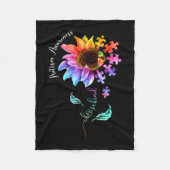 Autismus Bewusstsein Akzeptanz Frauen Mama Lehreri Fleecedecke (Vorderseite)