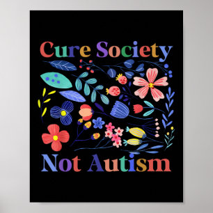 Autismus Bewusstsein Akzeptanz Heilung Gesellschaf Poster