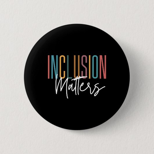 Autismus Bewusstsein Akzeptanz Inklusion Probleme  Button (Vorderseite)