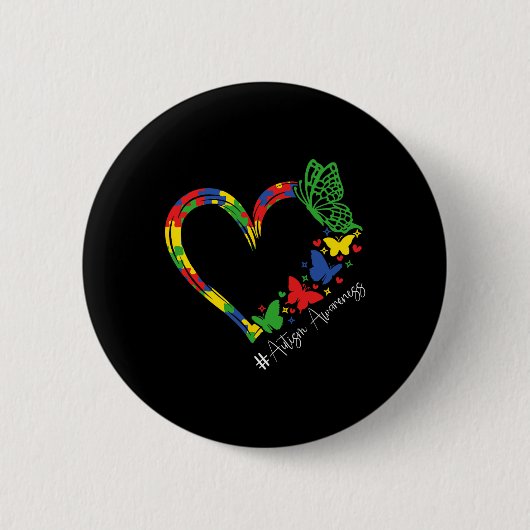Autismus Bewusstsein Akzeptanz Liebe Männer Frauen Button (Vorderseite)