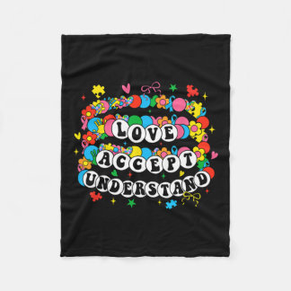 Autismus Bewusstsein Akzeptanz Liebe verstehen Bra Fleecedecke