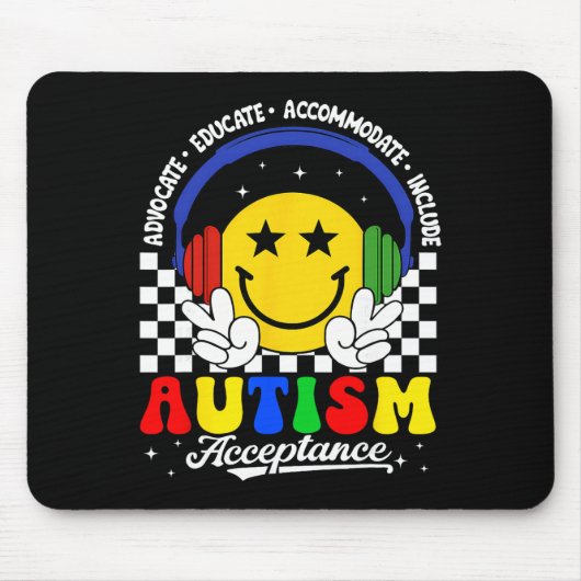 Autismus-Bewusstsein-Akzeptanz-Sonderschullehrer Mousepad (Vorne)