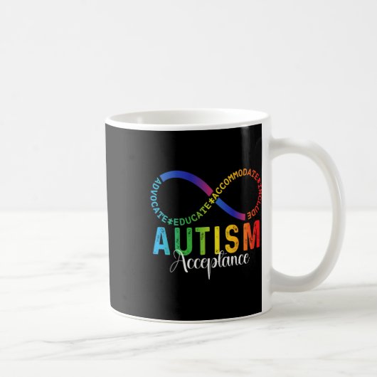 Autismus Bewusstsein Akzeptanz Unendlichkeit Symbo Kaffeetasse (Rechts)