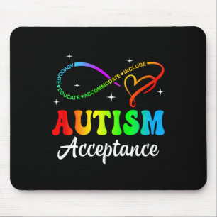 Autismus Bewusstsein Akzeptanz Unendlichkeit Symbo Mousepad