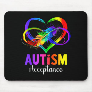 Autismus-Bewusstsein-Akzeptanz-Unendlichkeitssymbo Mousepad