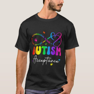 Autismus-Bewusstsein-Akzeptanz-Unendlichkeitssymbo T-Shirt
