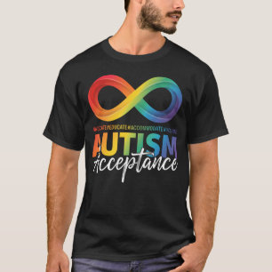 Autismus-Bewusstsein-Akzeptanz-Unendlichkeitssymbo T-Shirt