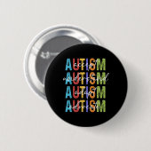 Autismus Bewusstsein Akzeptanz verstehen Adapt Adv Button (Vorne & Hinten)