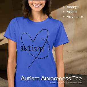 Autismus-Bewusstsein Akzeptieren Anpassen Eintrete T-Shirt