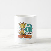 Autismus-Bewusstsein Anders Giraffe Vintage-Shirt_ Kaffeetasse (Mittel)