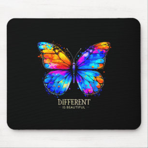 Autismus-Bewusstsein Anders Ist Schön Schmetterlin Mousepad