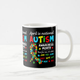 Autismus Bewusstsein - April ist nationale Autismu Kaffeetasse