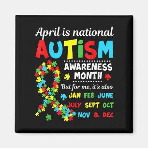 Autismus Bewusstsein - April ist nationale Autismu Magnet