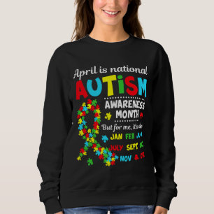 Autismus Bewusstsein April ist nationale Autismus- Sweatshirt