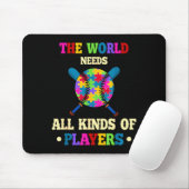 Autismus-Bewusstsein Arten Puzzle Baseballspieler Mousepad (Mit Mouse)