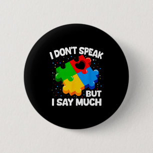 Autismus-Bewusstsein Asperger-Syndrom Puzzle Kinde Button