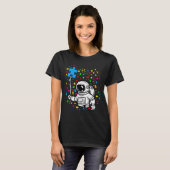 Autismus Bewusstsein Astronaut Ballon Autismus Spa T-Shirt (Vorne ganz)