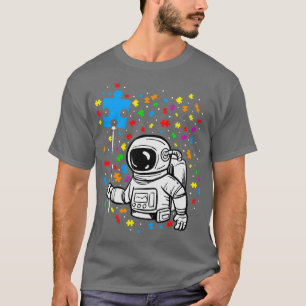 Autismus Bewusstsein Astronaut Ballon Autismus Spa T-Shirt
