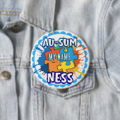Autismus-Bewusstsein Ausomeness-Anstecknadel Button (Beispiel)